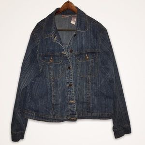 Bill Blass Jeanswear Denim Jacket used size Large